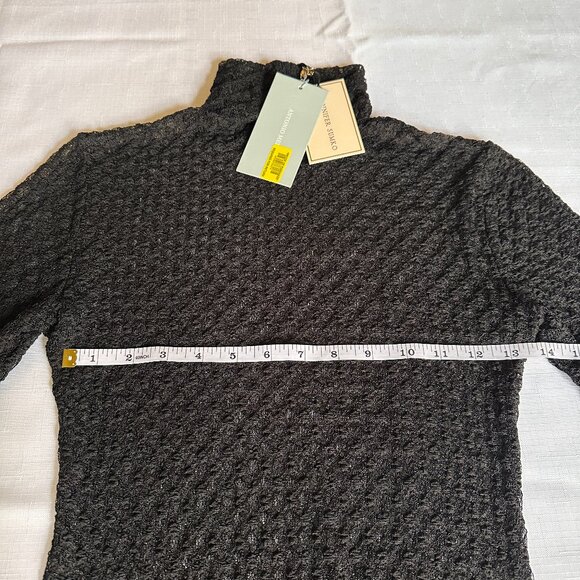 Antonio Melani Sheer Soft Stretch Long-Sleeve Top Size S -Layering Essential - Picture 8 of 10